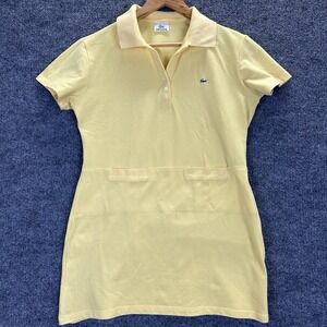 Lacoste Dress Women's Short Sleeve Slim Fit Stretch Pique Polo Yellow UE Size 44